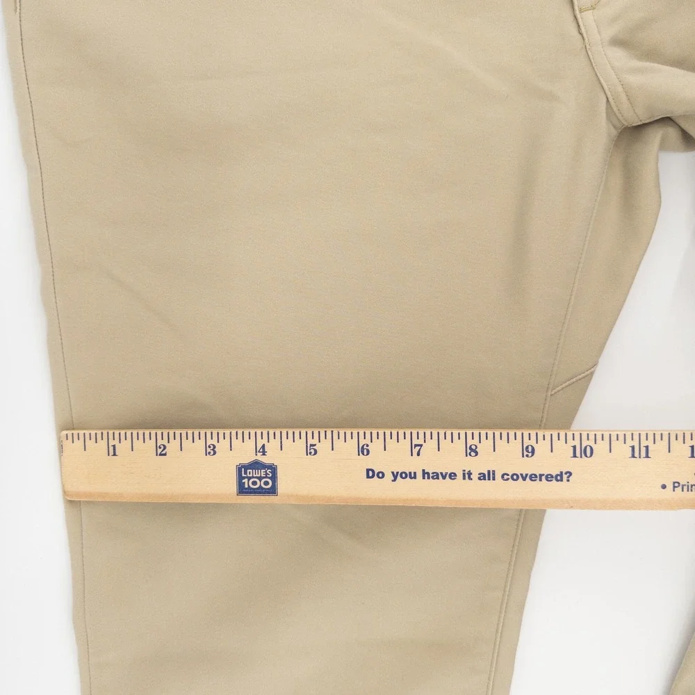 Polo Ralph Lauren Mens 36x32 Stretch Slim Fit Dobby Performance Pants Tan Chinos